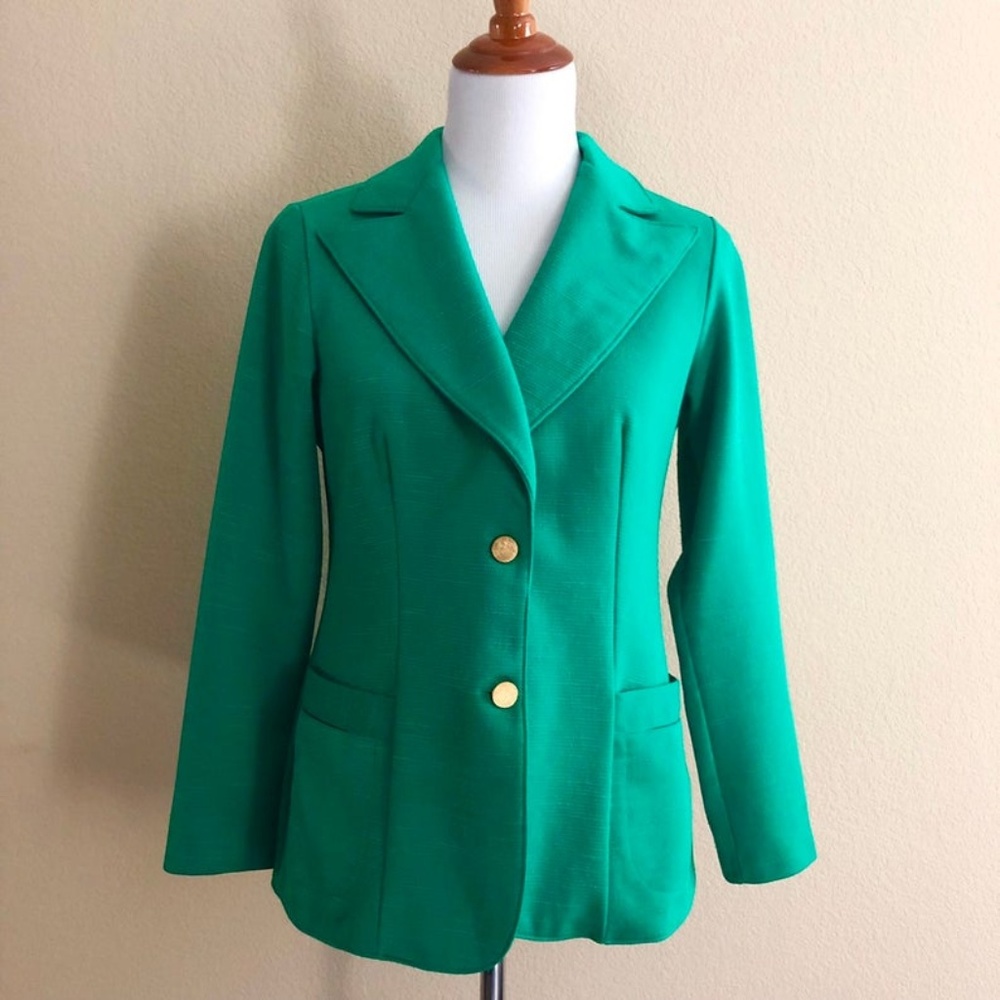 Vintage 1960'S Kelly Green Blazer